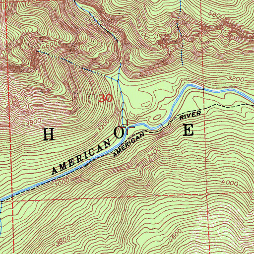 Topographic Map of Big Valley Canyon, CA