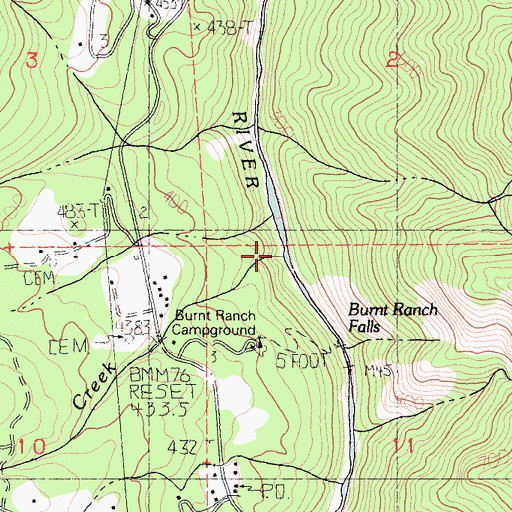 Topographic Map of Hennessy Creek, CA