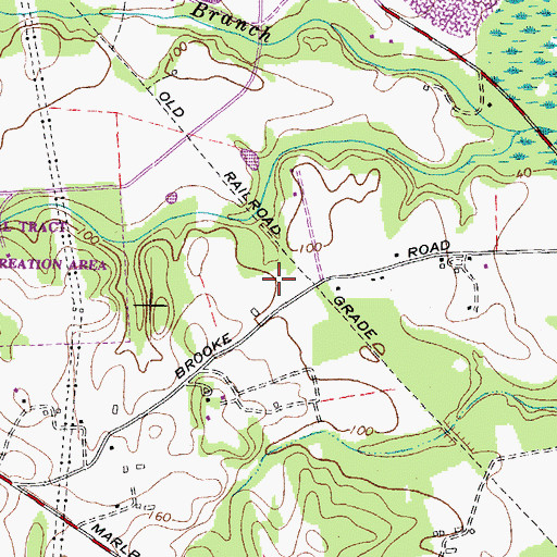 Topographic Map of Barack Obama Elementary School, MD