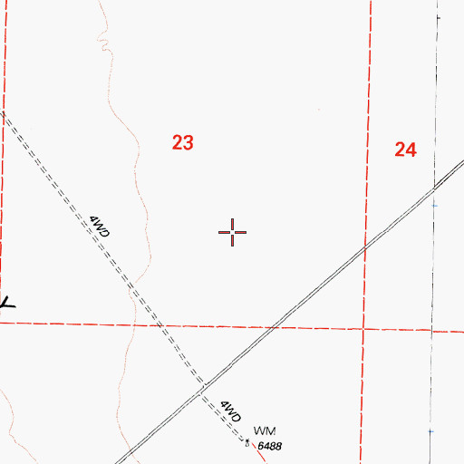 Topographic Map of Adobe Valley, CA