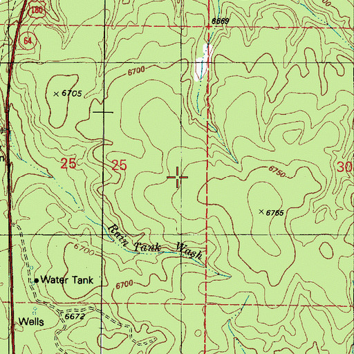 Topographic Map of Town of Tusayan, AZ