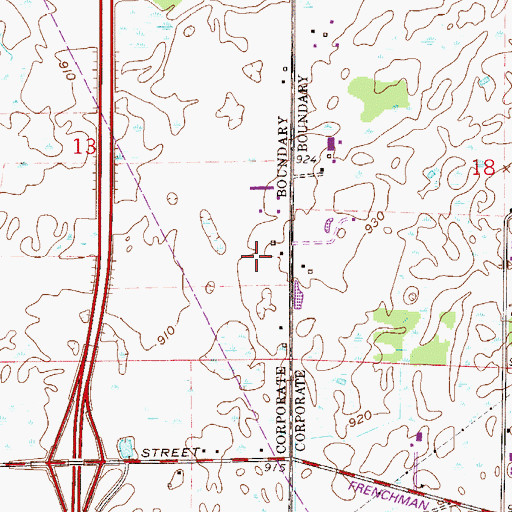Topographic Map of Applecrest Orchards, MN