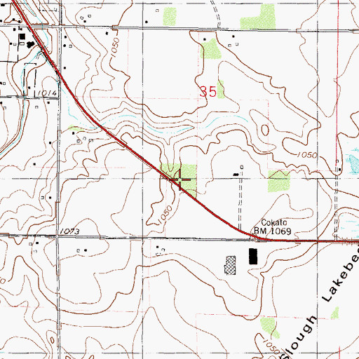 Topographic Map of Countryside Apple Farms, MN