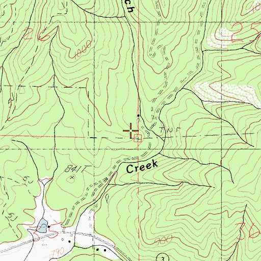 Topographic Map of Alder Gulch, CA