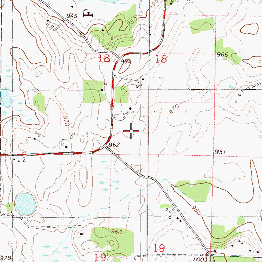 Topographic Map of Fall Harvest Orchard, MN