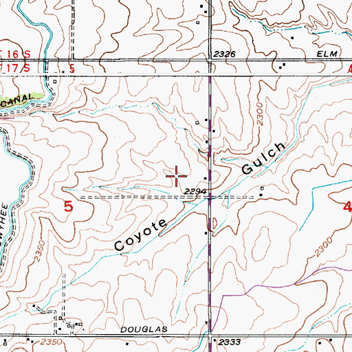 Topographic Map of 4 D J Farm, OR