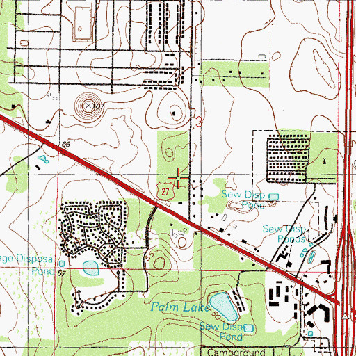 Topographic Map of Marketplace At Ocala, FL