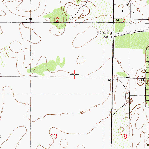 Topographic Map of Circle Square Commons, FL