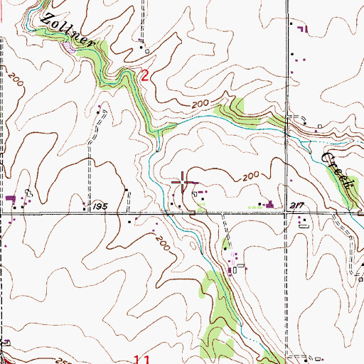 Topographic Map of J and J Farms, OR