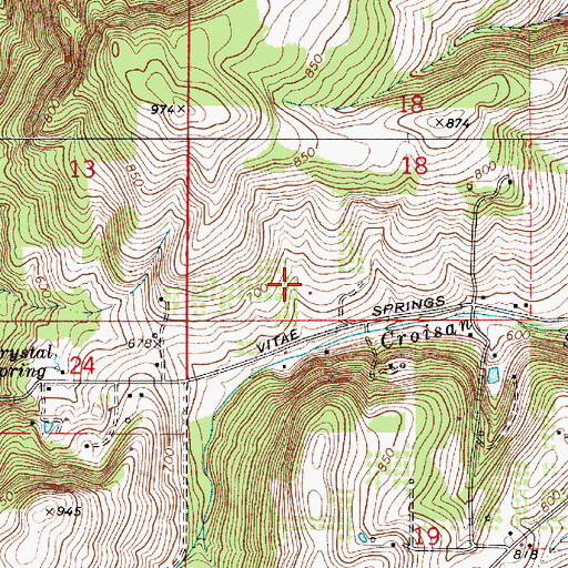 Topographic Map of Cannon Farm, OR