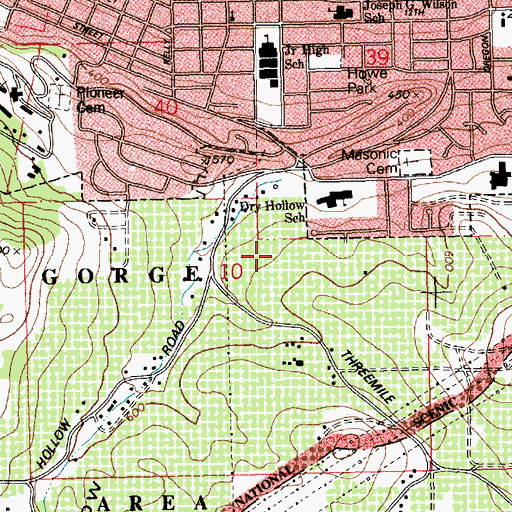 Topographic Map of Foley Orchard, OR