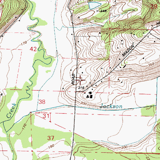 Topographic Map of Mason Hill Orchard, OR