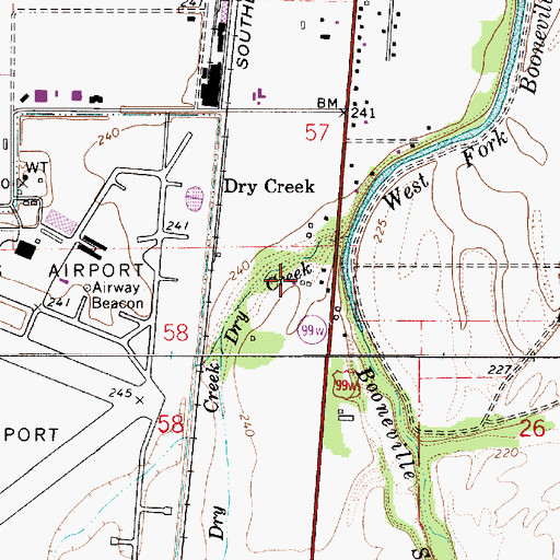 Topographic Map of Territorial Road Orchard, OR