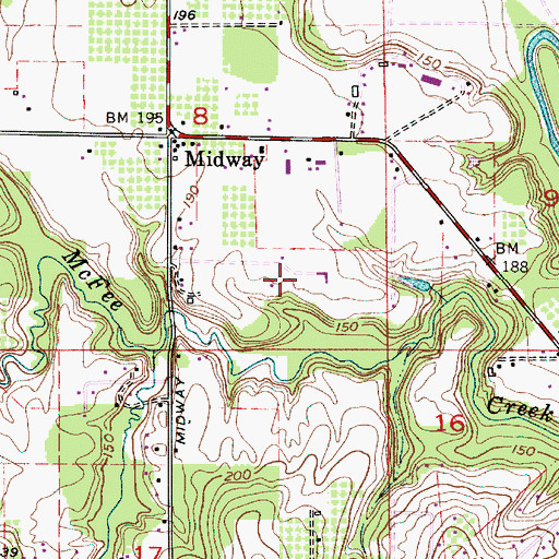 Topographic Map of Prestige Farms, OR