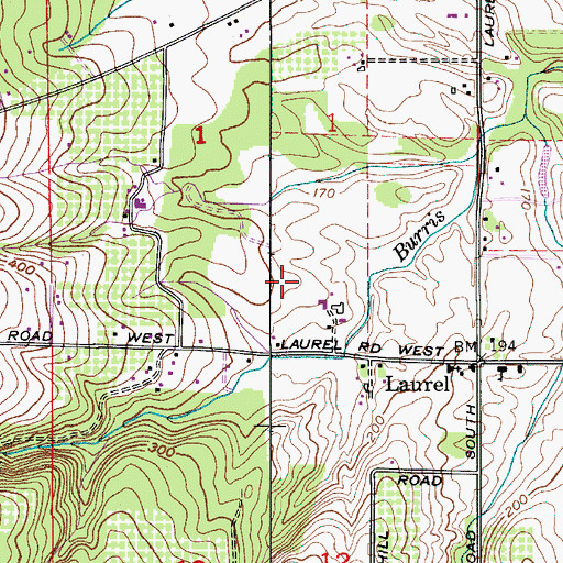 Topographic Map of Pfister Farms, OR