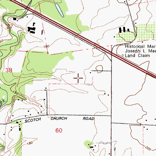 Topographic Map of Vanderzanden Farms, OR