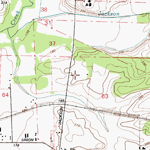 Topographic Map of Fallbrooks Farms, OR