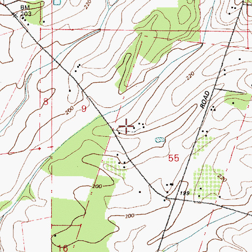 Topographic Map of Furrow Farms, OR