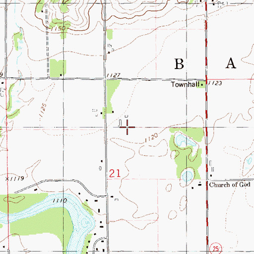 Topographic Map of Jerland Farms, WI
