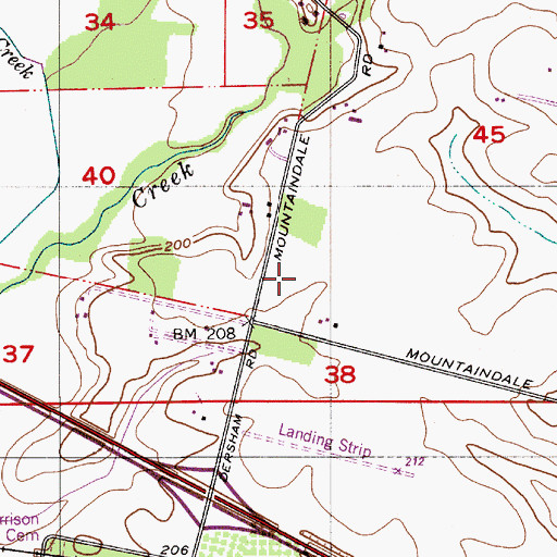 Topographic Map of Cropp Farms, OR