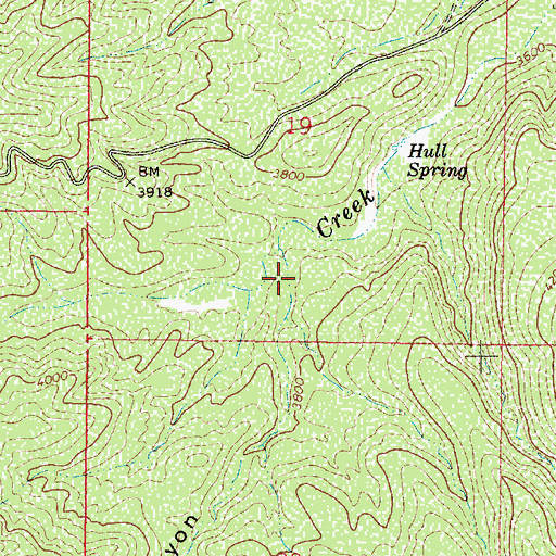 Topographic Map of Boulder Canyon, AZ