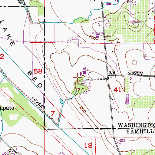 Topographic Map of Ayers Creek Farm, OR