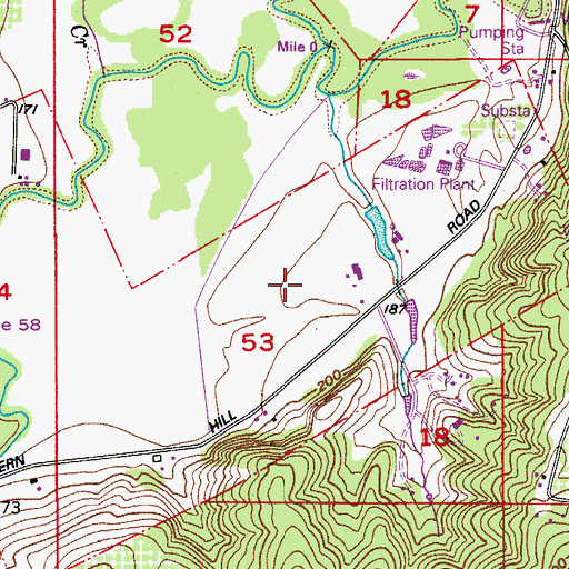 Topographic Map of Knox Farms, OR