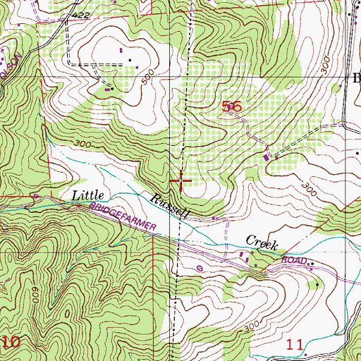 Topographic Map of Grand Cru Estates, OR