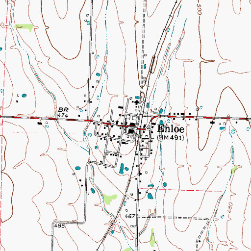 Topographic Map of Clara Foster Slough Museum, TX
