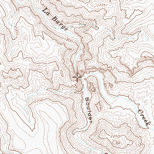 Topographic Map of Boulder Canyon, AZ