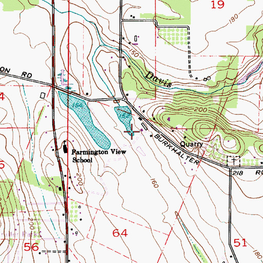 Topographic Map of Oak Knoll Winery, OR