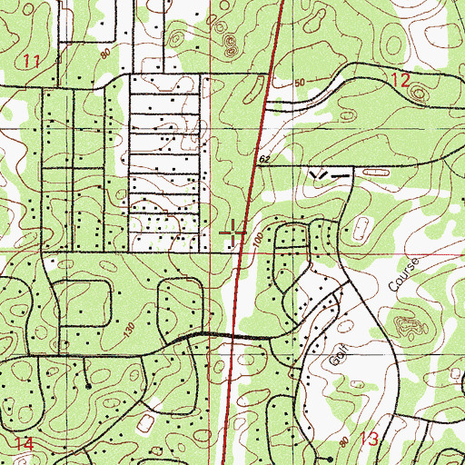 Topographic Map of Marion County Sheriff's Office - Dunnellon District Office, FL