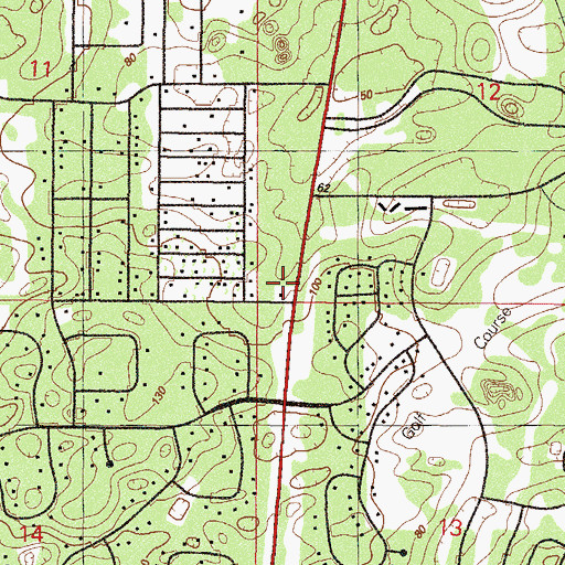 Topographic Map of Marion County Tax Collector Dunnellon Office, FL