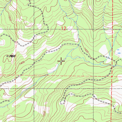 Topographic Map of Bear Meadow, CA