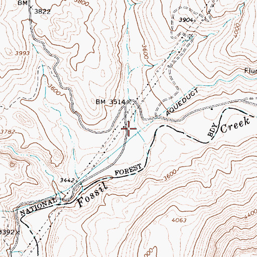 Topographic Map of Boulder Canyon, AZ