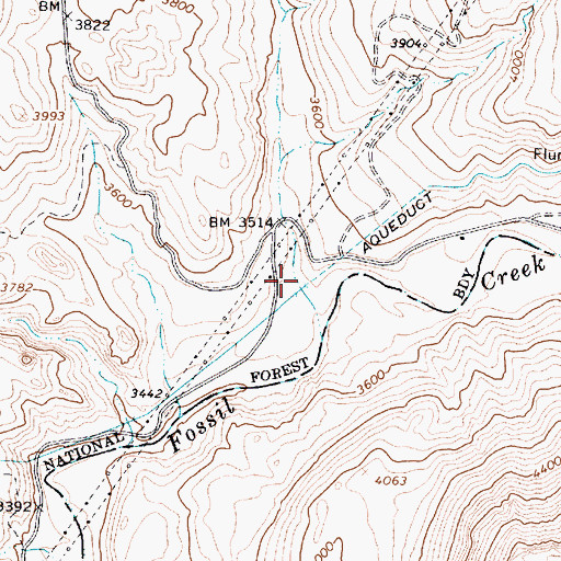 Topographic Map of Boulder Canyon, AZ