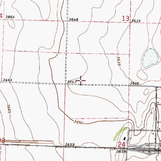 Topographic Map of Unified Government of Greeley County (balance), KS