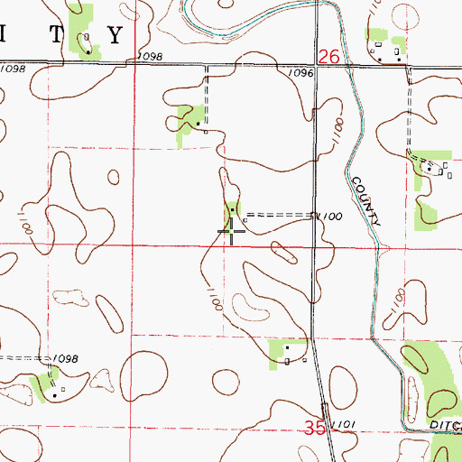 Topographic Map of Sohn Dairy, MN