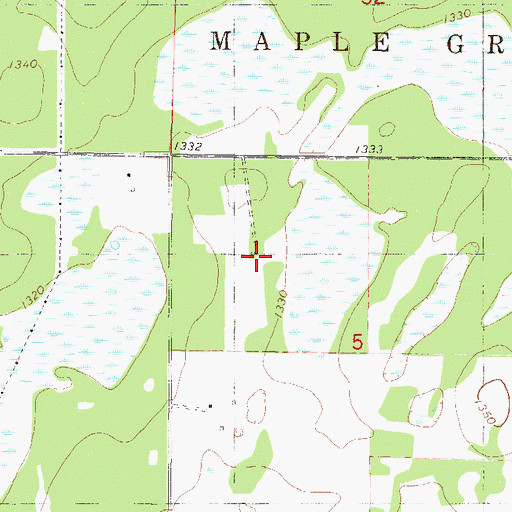 Topographic Map of Segler Dairy, MN
