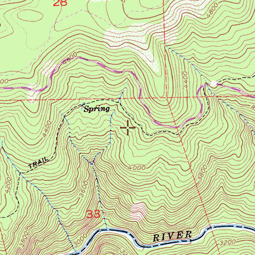 Topographic Map of Belix Trail, CA