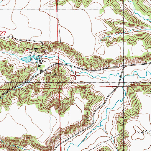 Topographic Map of Cabin Gulch, MT