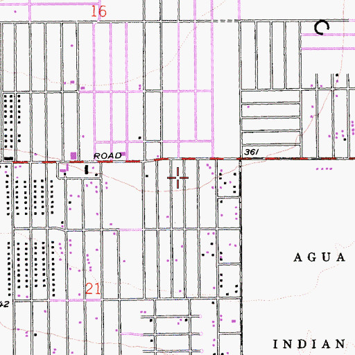 Topographic Map of Cathedral City Fire Department Headquarters Station, CA