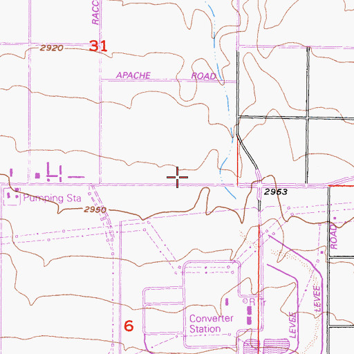 Topographic Map of San Bernardino County Fire Department Station 322 Adelanto, CA