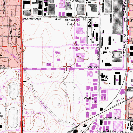 Topographic Map of City of El Segundo Fire Department Station 2, CA