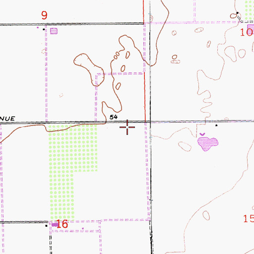 Topographic Map of Riverside County Fire Department / City of La Quinta Station 70, CA