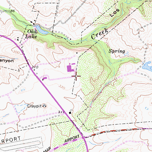 Topographic Map of Carlsbad Fire Department Station 5, CA