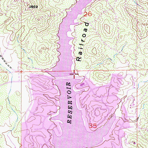 Topographic Map of Riverside County Fire Department Station 60 - Canyon Lake, CA