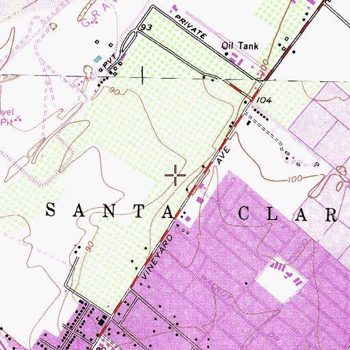 Topographic Map of Ventura County Fire Protection District Station 51 El Rio, CA
