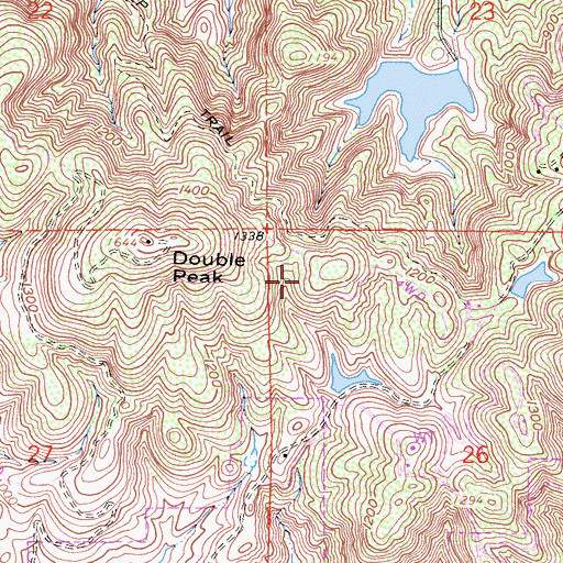 Topographic Map of San Marcos Fire Department Station 4, CA