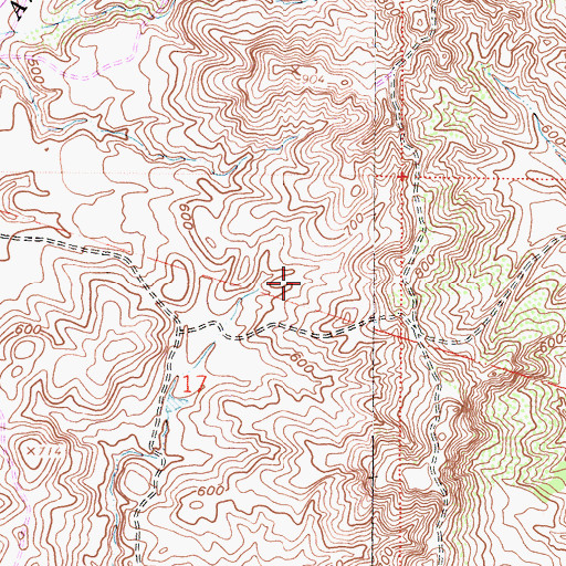 Topographic Map of Orange County Fire Authority Station 58, CA